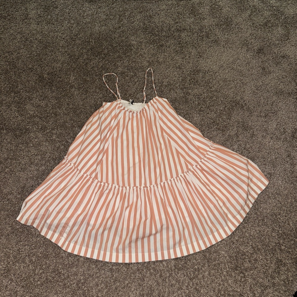 Abercrombie Pink and White Striped Mini Dress